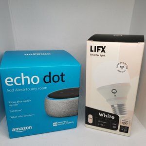 Echo Dot (3rd Gen) Includes Smart Bulb